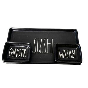 Rae Dunn Artisan Collection By Magenta Sushi Serving Set